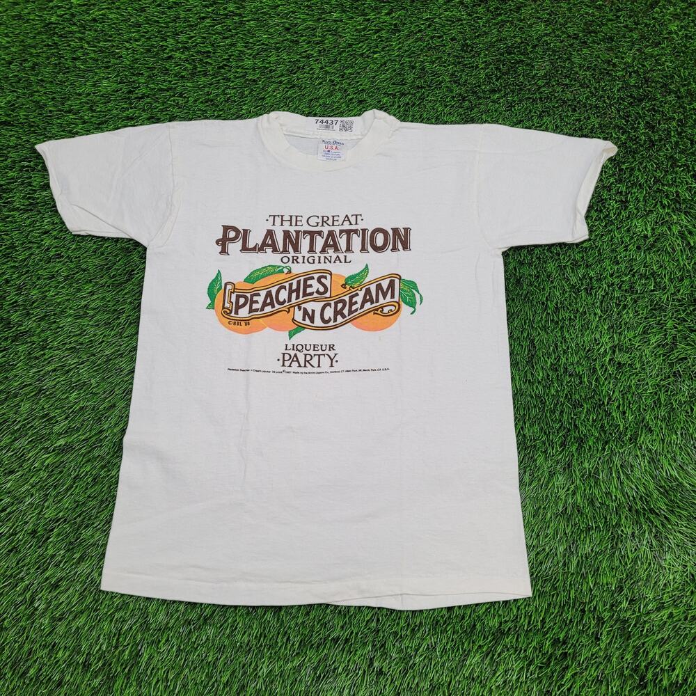 Vintage 1988 Peaches and Cream Shirt Small 18x24 USA